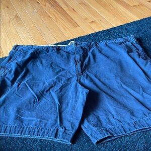 Ralph Lauren Navy Flat Front Shorts Big and Tall